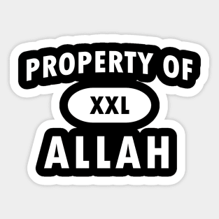 Property of Allah Sticker